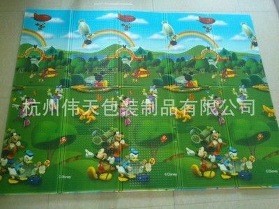 【廠家直銷 迪士尼 珍珠棉EPE折疊爬爬墊 野餐墊 防潮隔熱爬行墊】價格,廠家,圖片,墊子、沙灘席,杭州偉天包裝制品-